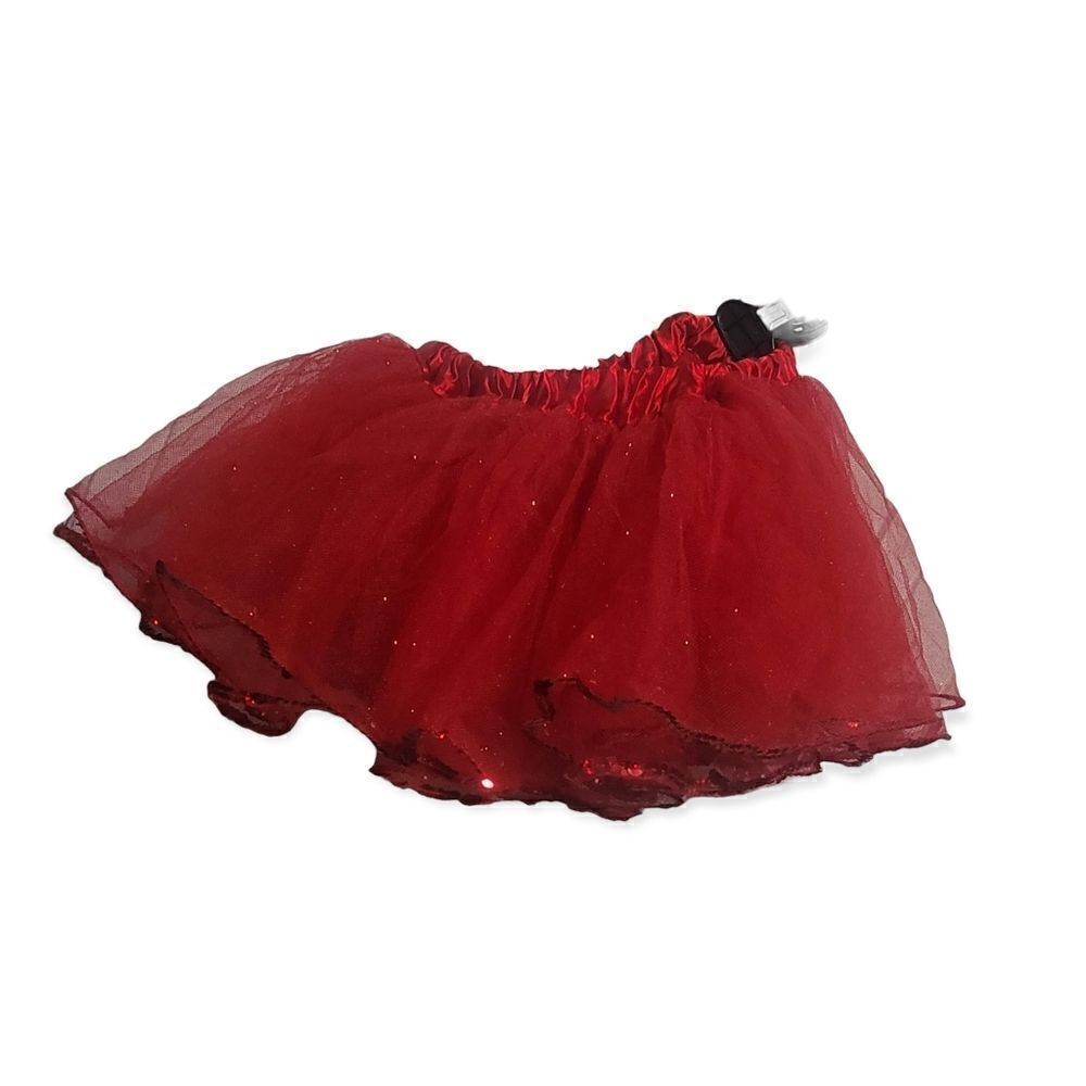 Red tutu sequin trim